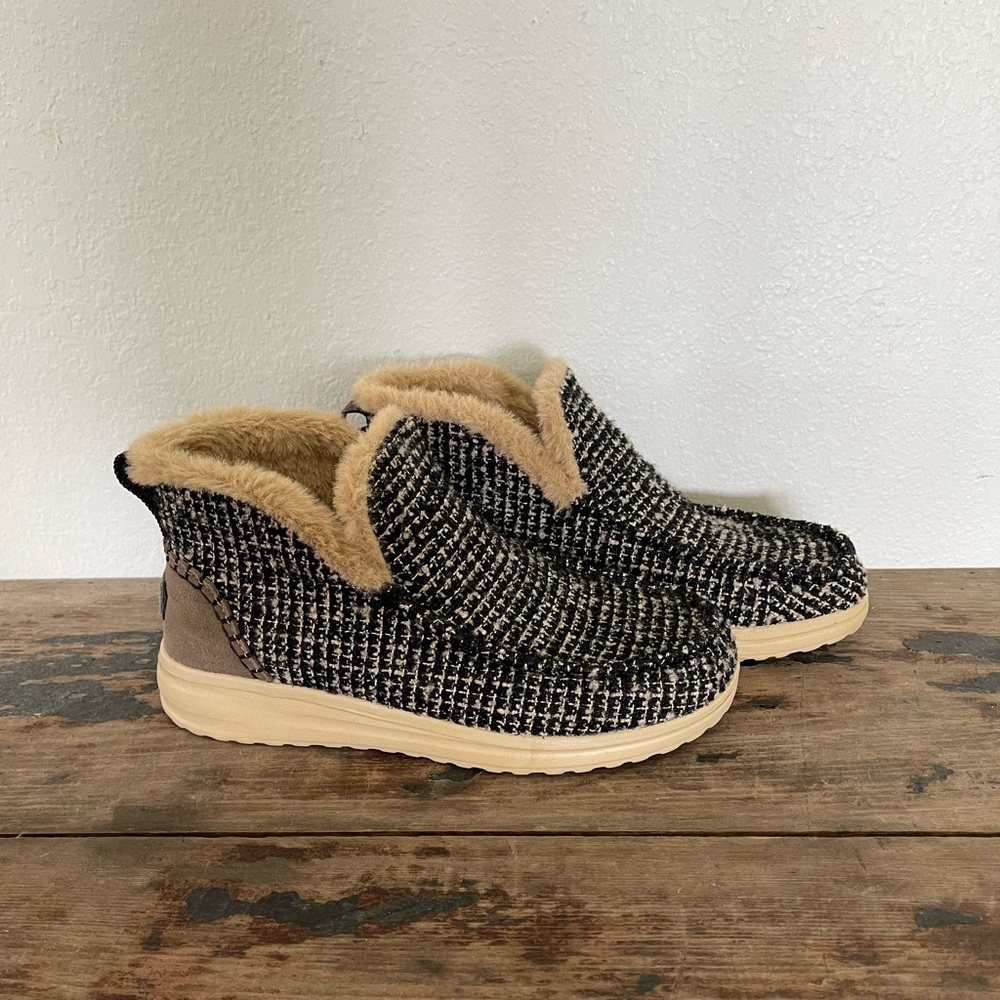 HEY DUDES Lined With Fur…Worn Once